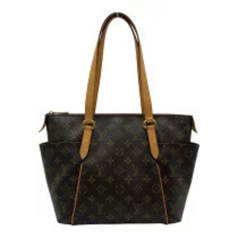 Louis Vuitton Totally Monogram Leather Tote Bag Brown